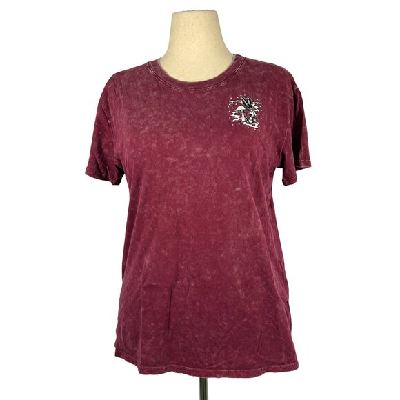 Empyre Zumiez T Shirt | Red Acid Wash Short Sleeve Tee Shirt - Picture 1 of 9